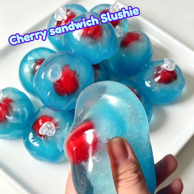 Party Games Spy - Shapable Cherry Sandwich Slushie Stress Ball