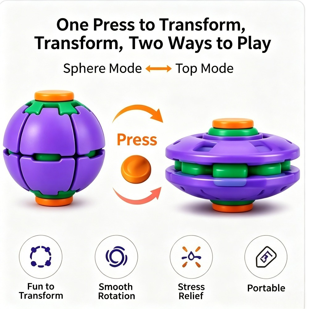 Transforming Fidget Spinner Ba - Party Games Spy review and price