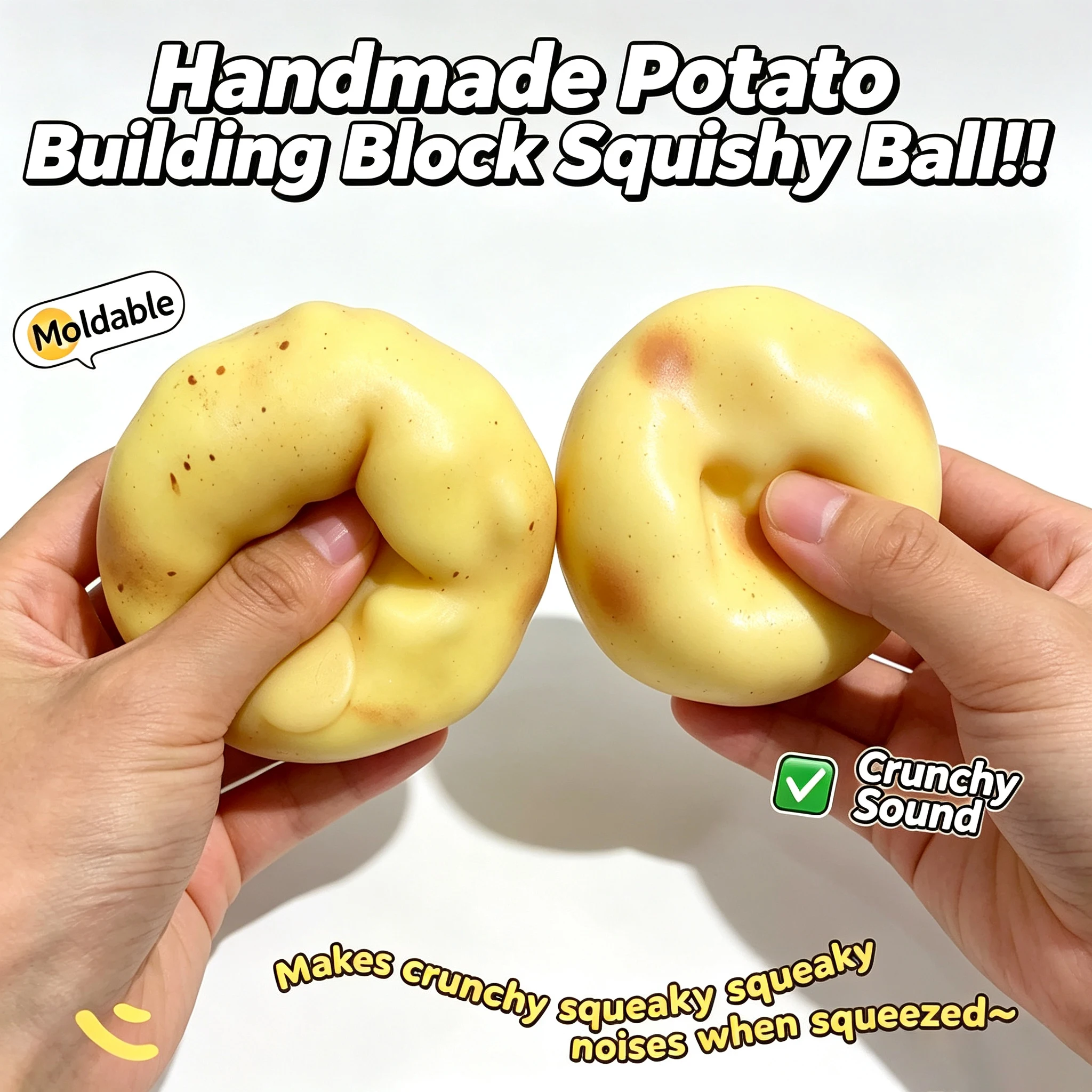 Crunchy Potato Squishy Stress  - Party Games Children review and price