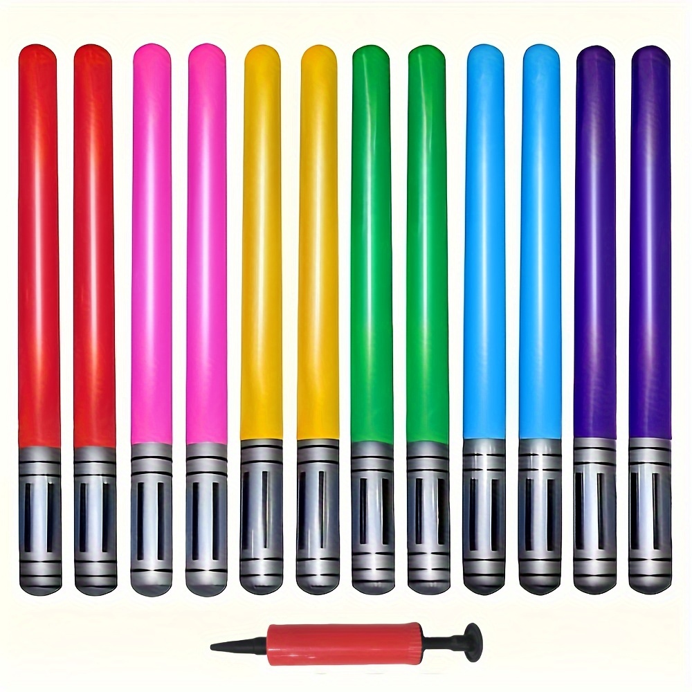 12 Inflatable Swords, Colorful - Party Games No Props review and price
