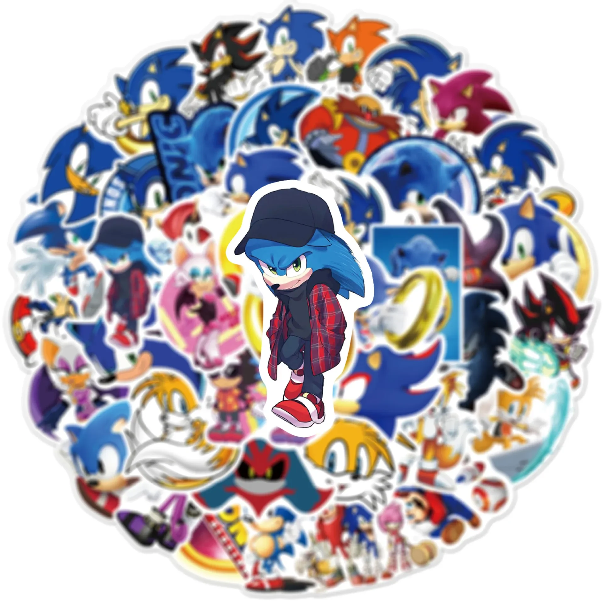 50Pcs  Flash Anime Stickers Gr - Party Games Phone review and price