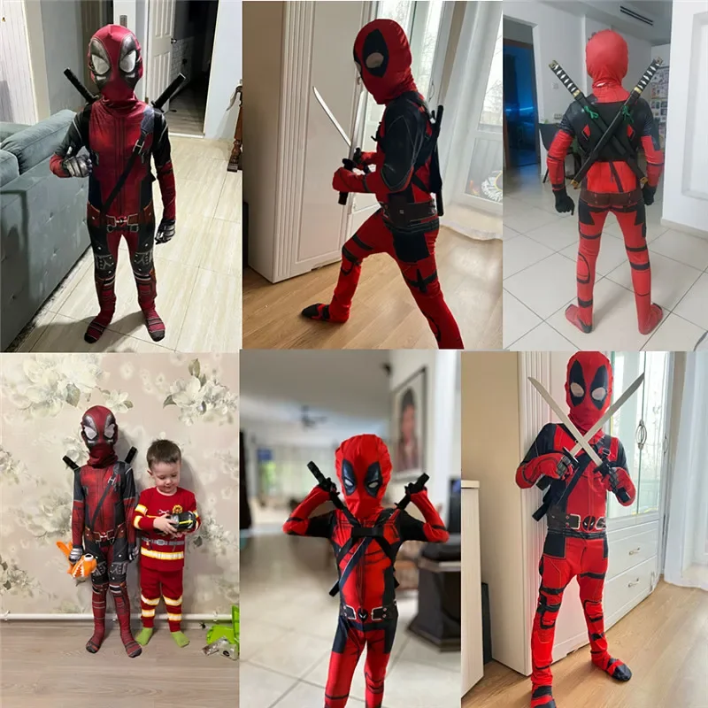 3-12Y Kids Deadpool Costume wi - Party Games Children review and price