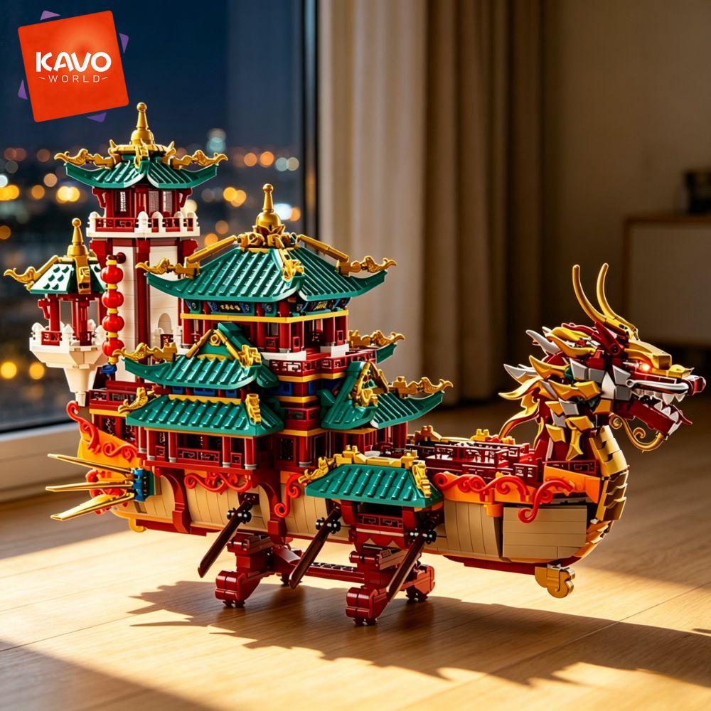 KAVOWORLD 2453pcs Dragon Boat  - Party Games Meaning review and price