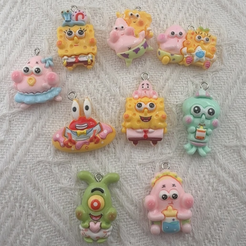 10pcs cartoon resin pendant, D - Party Games Spy review and price